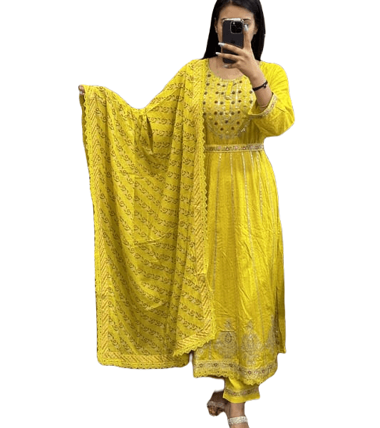 women's suit pant and dupatta