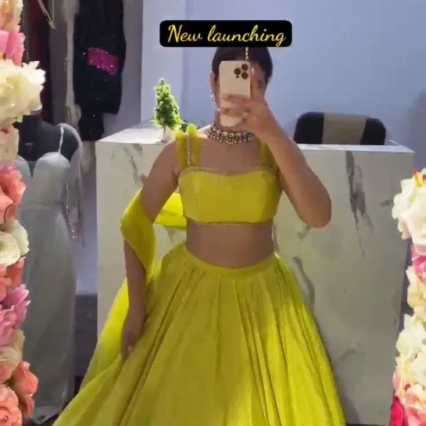 Wedding Satin Lehenga